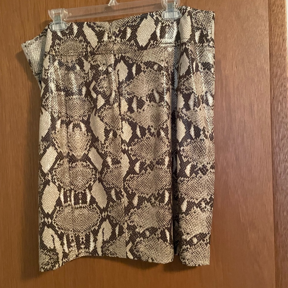 Snake print skirt
